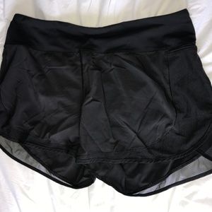 Lululemon Black shorts with mesh side